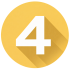 Golden Circle Badge with Long Shadow 4